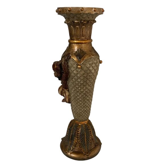 Tall Vintage Climbing Bell Hop Monkey Pillar Candle Holder 17" - Picture 4 of 8